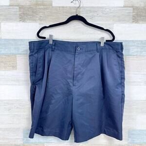 JOS A BANK Pleated Chino Dress Shorts Navy Blue Casual Mens 40